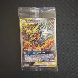 Moltres Zapdos Articuno SM210 GX Tag Team Hidden Fates Promo Card Sealed Wrapper - Image 1