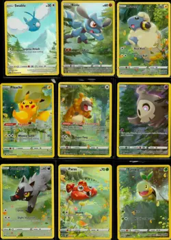 Pokemon Crown Zenith Galarian Gallery GG26-34 Connecting 9 Card ART SET #1 - Image 1