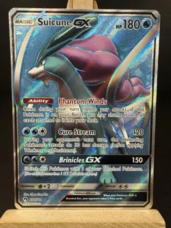 Suicune GX Full Art 200/214 Sm-Lost Thunder Holo Card Near Mint NM/LP Pokemon - Image 1