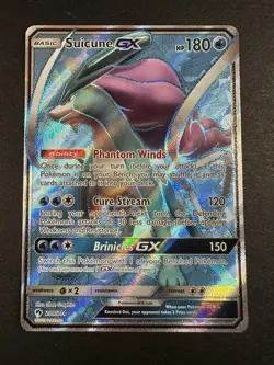 Suicune GX Full Art 200/214 Sm-Lost Thunder Holo Card Near Mint NM/LP Pokemon - Image 2