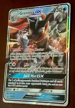 Pokemon Card TCG Greninja GX SM197 Holo Black Star Promo Sun and Moon 2019 NM - Image 1