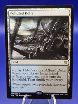 MTG Polluted Delta - Khans of Tarkir Regular Lightly Played - Image 1