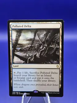 MTG Polluted Delta - Khans of Tarkir Regular Lightly Played - Image 2