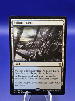 MTG Polluted Delta - Khans of Tarkir Regular Lightly Played - Image 3