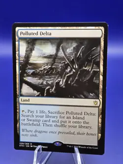 MTG Polluted Delta - Khans of Tarkir Regular Lightly Played - Image 4