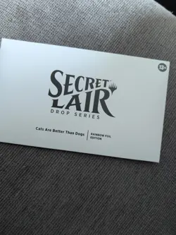 MTG Secret Lair: Cats Are Better Than Dogs Rainbow Foil Edition (SLD) New Sealed - Image 1