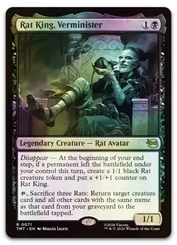 Rat King, Verminister #71 (Foil) (NM) TMT Magic MTG - Image 1