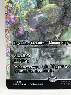 2026 Magic The Gathering Leonardo, Cutting Edge (Showcase) (Fracture Foil) TMNT - Image 2