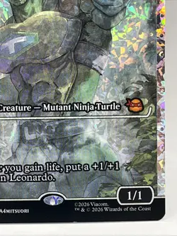 2026 Magic The Gathering Leonardo, Cutting Edge (Showcase) (Fracture Foil) TMNT - Image 3