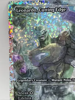 2026 Magic The Gathering Leonardo, Cutting Edge (Showcase) (Fracture Foil) TMNT - Image 5