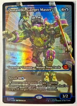 MTG Showcase Foil Donatello, Gadget Master Legendary Creature TMT 0283 NM - Image 1