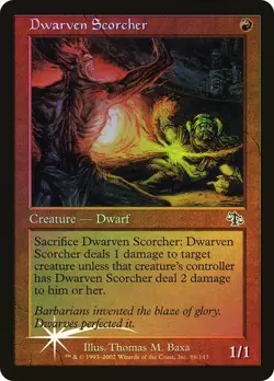 Judgment MTG FOIL Dwarven Scorcher Magic - Image 1