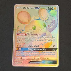 Dedenne GX 219/214 - Pokemon Unbroken Bonds Sun & Moon Secret Rare Card NM - Image 1