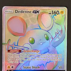 Dedenne GX 219/214 - Pokemon Unbroken Bonds Sun & Moon Secret Rare Card NM - Image 3
