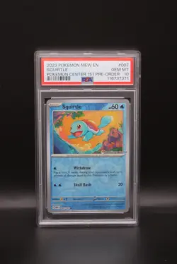 Pokemon Squirtle 007/165 Pokemon Center Exclusive 151 Stamped Promo PSA 10 - Image 2