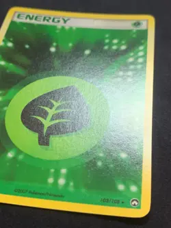 GRASS ENERGY - 103/108 - POWER KEEPERS - HOLO RARE POKEMON CARD - LP - Image 3