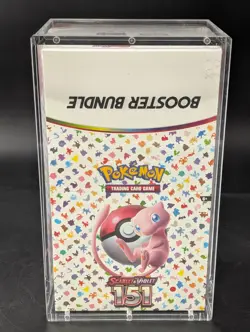 Pokemon 151 SV3.5 Booster Bundle Display Factory Sealed Case W/Acrylic Case - Image 1