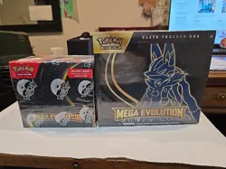 No Reserve 2 Boxes Pokemon Mega Elite Trainer Box& MEGA EVOLUTION 36PACK SEALED - Image 1
