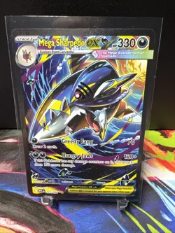 Pokemon Mega Sharpedo ex Me02: Phantasmal Flames 127/094 SAR Holo - Image 1