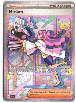 Miriam 251/198 Special Illustration Rare Scarlet & Violet Pokemon - Image 1
