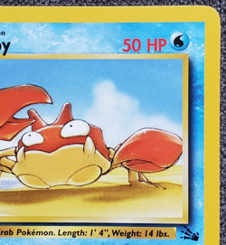 1st Edition Krabby - Fossil - #51/62 - Vintage Pokemon Card 1999 WOTC - Image 3