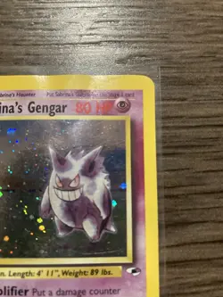 2000 Pokemon Gym Heroes Sabrina's Gengar Holo 14/132 MP Rare - Image 2