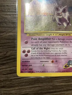 2000 Pokemon Gym Heroes Sabrina's Gengar Holo 14/132 MP Rare - Image 4