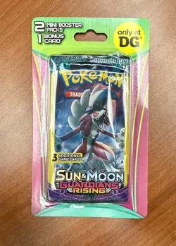 1 - Pokemon Sun & Moon Guardians Rising DG Blister Pack - 2 Packs & 1 Bonus Card - Image 1