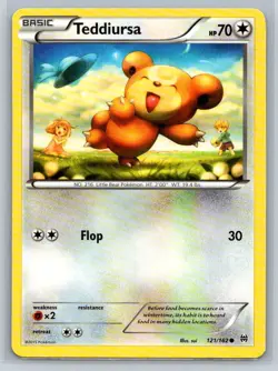 Teddiursa #121/162 XY - BREAKthrough Common - Pokemon Cards E16 - Image 1