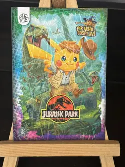 Jurassic Park Pikachu #18 - Laser Holo Electric Cosplay - Pokemon ZL13 - Image 1