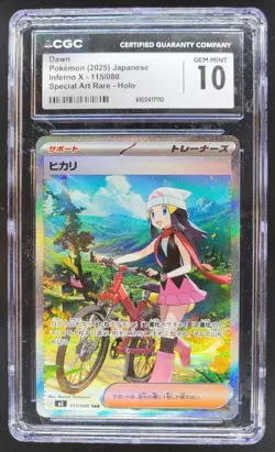 2025 Pokemon Inferno X JP Dawn Special Art Rae Holo #115/080 CGC 10 PT - Image 1