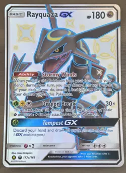 Rayquaza GX 177a/168 JUMBO OVERSIZED Black Star Promo Pokemon TCG Card NM - Image 1