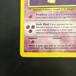 Pokemon TCG Hypno Fossil Non Holo Rare 23/62 Vintage WotC - Image 5