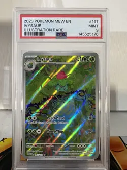 Ivysaur Illustration Rare #167/165 2023 Pokemon Mew En PSA 9 Mint - Image 1