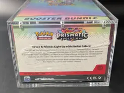 Pokemon SV8.5 Prismatic Evolutions Sealed Booster Bundle Display W/Acrylic Case - Image 3