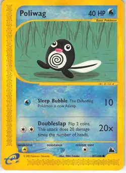 Poliwag 87/144 Common Skyridge Pokemon MP - Image 1