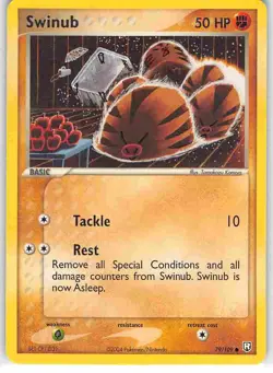 Swinub 79/109 Common Team Rocket Returns Pokemon LP - Image 1