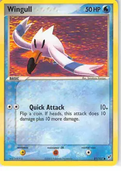 Wingull 81/107 Common Deoxys Pokemon LP - Image 1