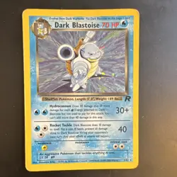 Pokemon TCG Dark Blastoise 3/82 Team Rocket Holo Rare 70 HP 2000 WOTC - Image 1