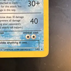 Pokemon TCG Dark Blastoise 3/82 Team Rocket Holo Rare 70 HP 2000 WOTC - Image 5