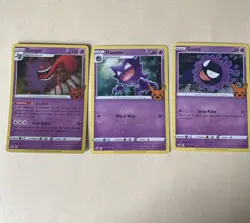 🎃Pokemon Gengar 057/198 HalloweenStamp Holo Rare Card Full Evo Line - Image 1