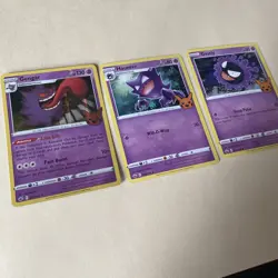 🎃Pokemon Gengar 057/198 HalloweenStamp Holo Rare Card Full Evo Line - Image 3