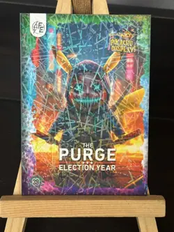 The Purge Election Year Pikachu #64 - Laser Holo Electric Cosplay Pokemon ZL13 - Image 1