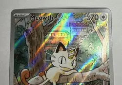 Pokemon Meowth Me02 Phantasmal Flames 106/094 Illustration Rare Full Art Holo - Image 2