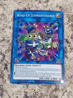 Wind-Up Zenmaintenance FLOD-EN049 Yugioh! Yu Gi Oh! Foil Holo Super Rare Nice! - Image 1