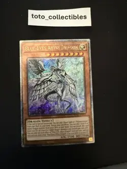 Blue-Eyes Abyss Dragon RA01-EN016 - Yu-gi-oh! Quarter Century Secret Rare - Image 1