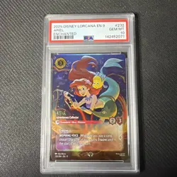 PSA 10 ARIEL ADVENTUROUS COLLECTOR ENCHANTED - 2025 FABLED LORCANA EN 9 - Image 1