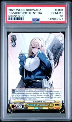 "Lizard's Protection" Tia SR - Weiss Schwarz NIKKE Goddess Of Victory - PSA 10 - Image 1
