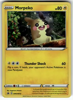 Morpeko - SWSH012 SWSH: Sword & Shield Promo Cards LP Pokemon Card TCG - Image 1