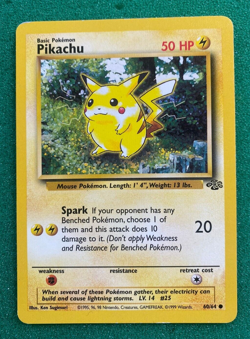 Pikachu 60/64 Unlimited Jungle WOTC Pokemon Card - Image 1